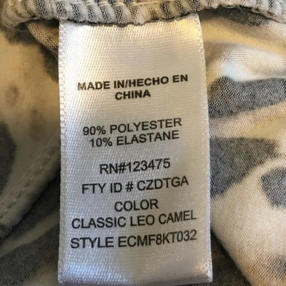 Ellen Tracy Cheetah Print LTOP083 - Picture 4 of 4